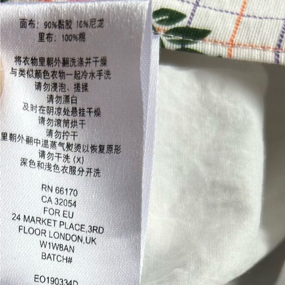 The East Order Tarshie Floral White print Sleeveless Midi Dress Size 3X - Picture 7 of 16